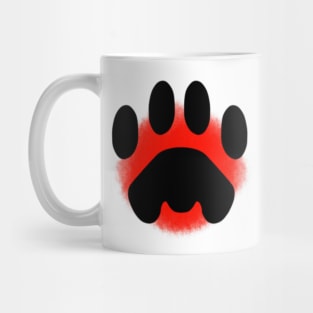 Lion Paw Print Mug